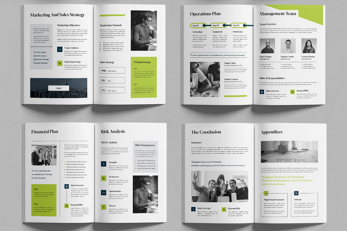 Business Plan Brochure Template, a Brochure Template by MightyDesign (Photo 2 of 6)