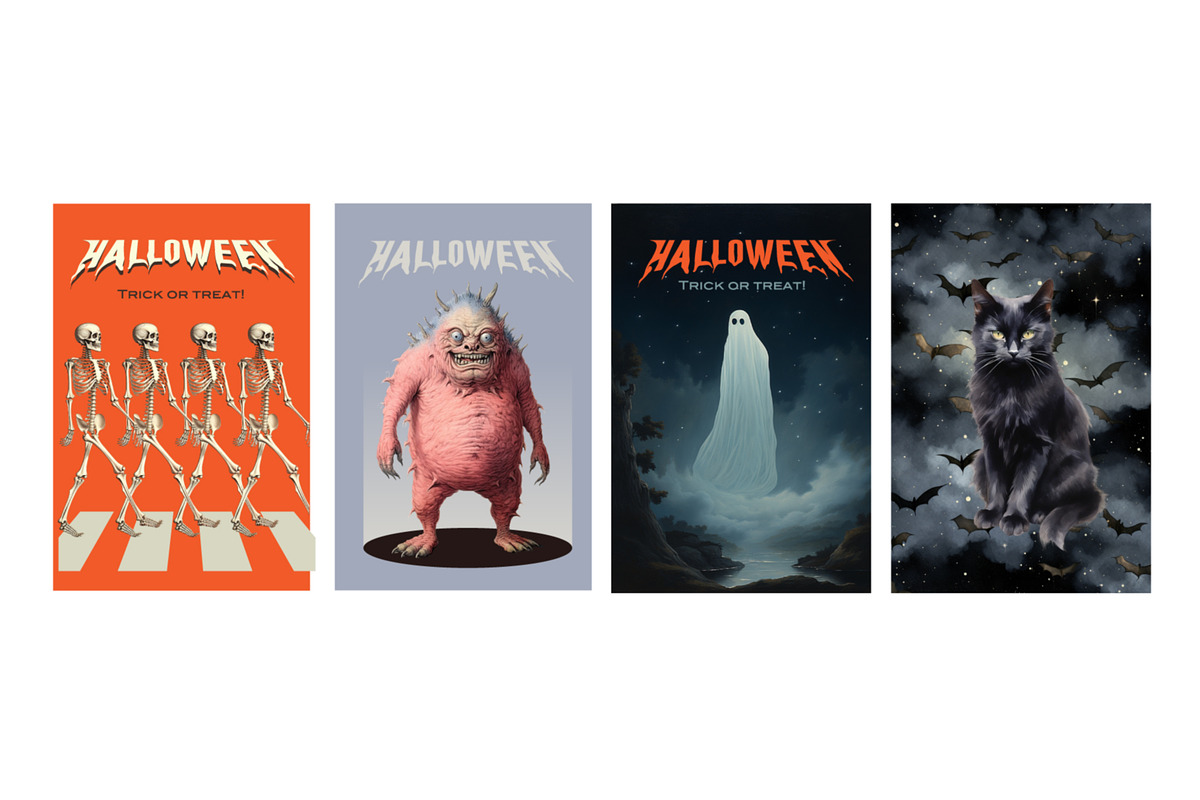 Retro Halloween Vibes, a Seasonal Illustration by PREMIUMVECTOR (Photo 11 of 15)