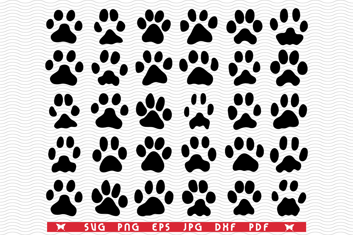 SVG Traces Cat&Dog, Seamless Pattern, a Pattern Graphic by DesignStudioRM