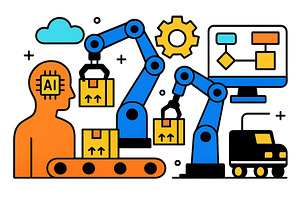 Automation process of intelligent, an Illustration by ZinetroN