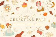 Celestial Fall Abstract Set, a Decorative Illustration by NassyArt (Thumbnail 1 of 11)