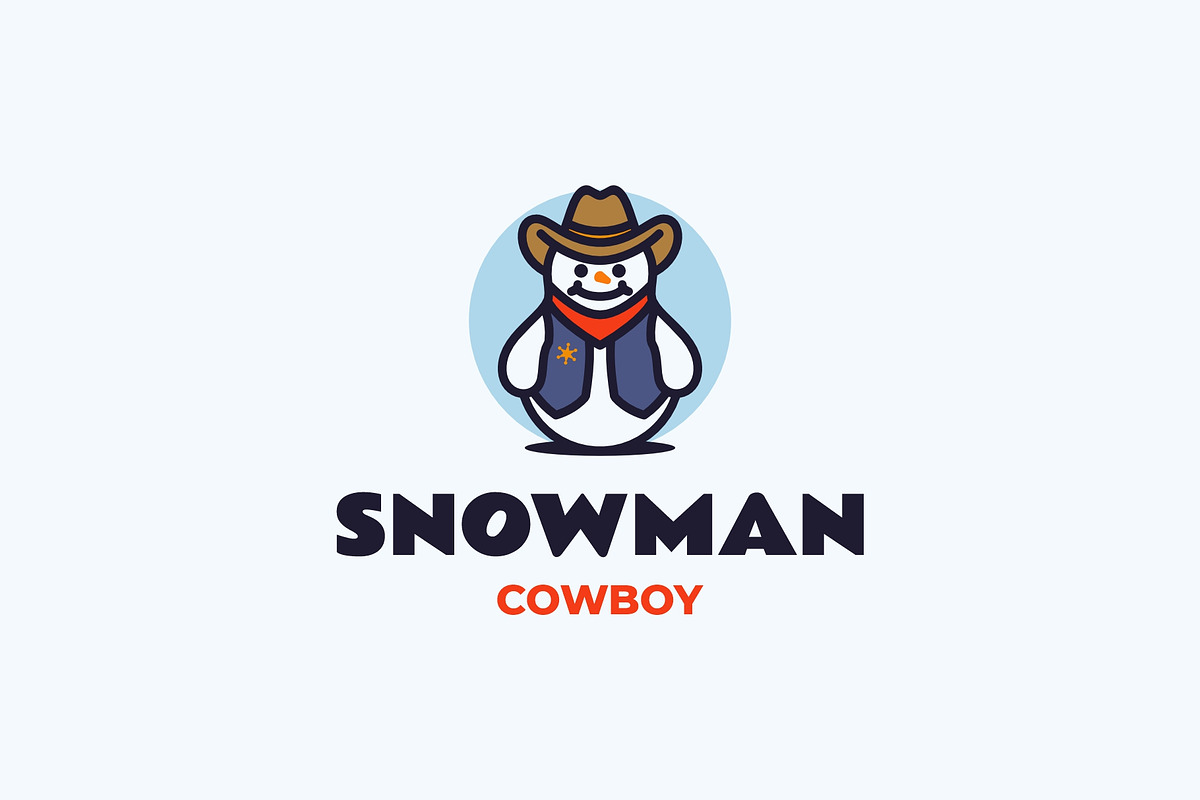 Snowman Simple Mascot Logo, a Branding & Logo Template by Artnivora.Std