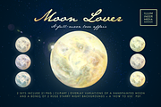 MOON LOVER MAGICAL MOON PNG OVERLAYS, an Object Graphic by Illumineer Media & Design (Thumbnail 1 of 7)