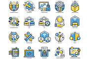 85 Digital Nomad Icons, an Outline Icon by Flat Icons (Thumbnail 3 of 9)