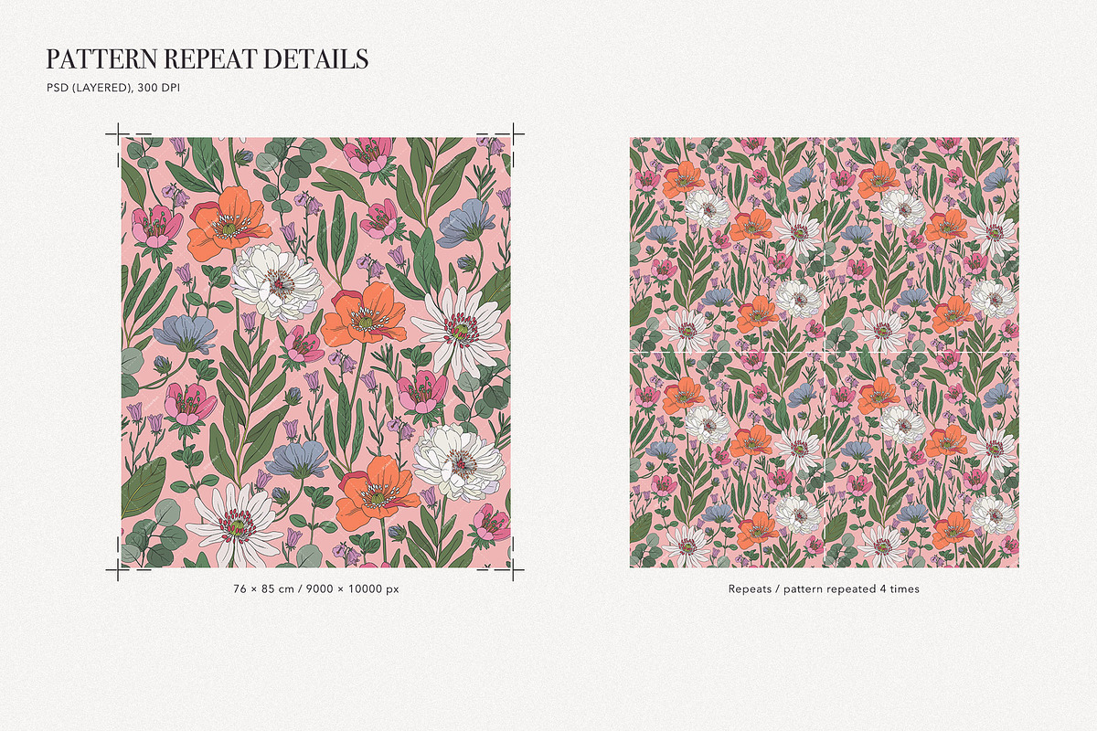 Elegant Floral Patterns: Botanical, a Pattern Graphic by likorbut (Photo 15 of 21)