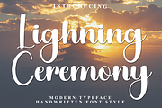 Lighning Ceremony, a Handwritten Font by InermediaSTUDIO (Thumbnail 1 of 7)