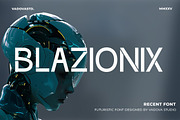 Blazionix – Futuristic Sans Serif, a Sans Serif Font by Vadovastd (Thumbnail 9 of 9)