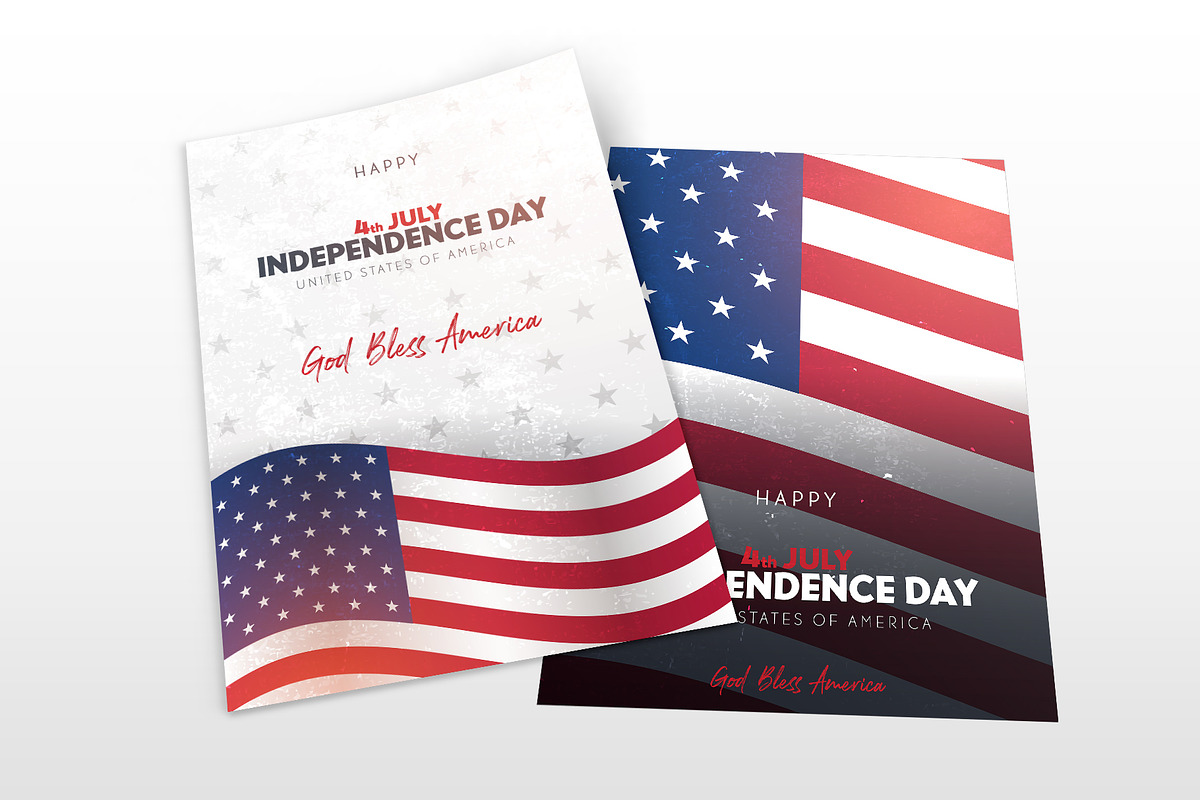 4th July Posters. Independence Day, a Flyer Template by Leo Edition (Photo 4 of 6)