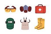 Safety signs, security icons set, an Object Illustration by Good Studio (Thumbnail 4 of 4)