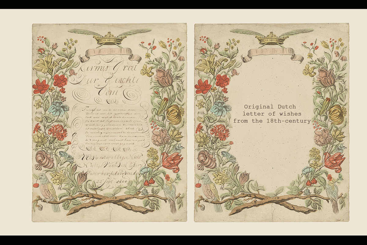 240+ Vintage Letters of wishes, a Decorative Illustration by Lilithcollageart (Photo 6 of 10)
