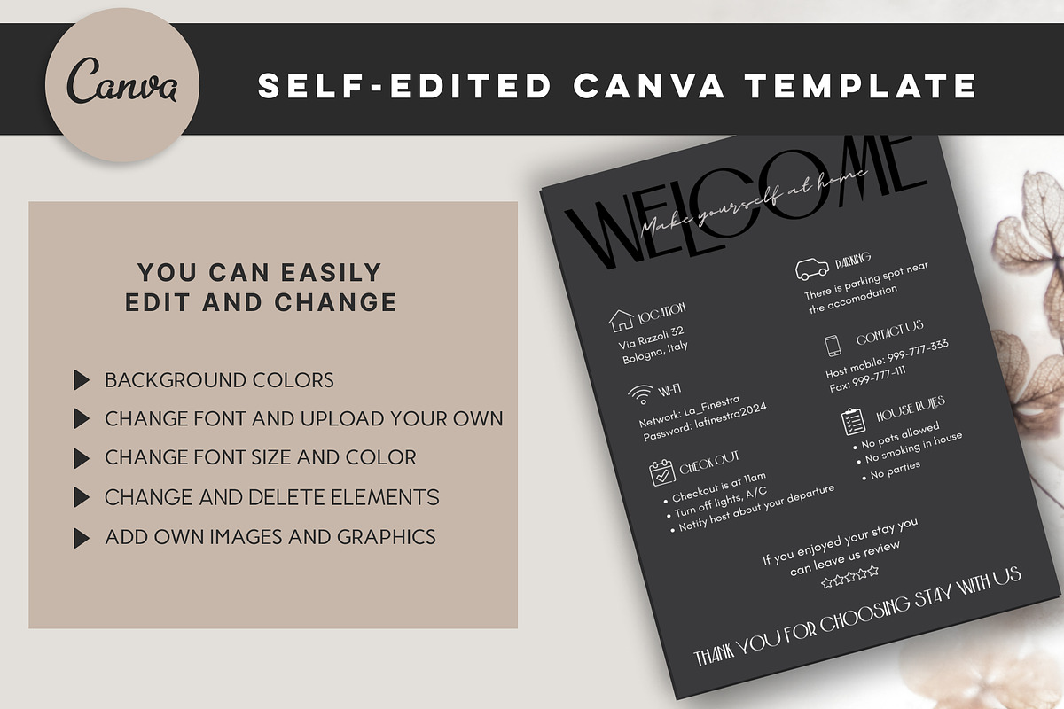 Welcome sign for Airbnb hosts, a Presentation Template by Design House (Photo 5 of 8)