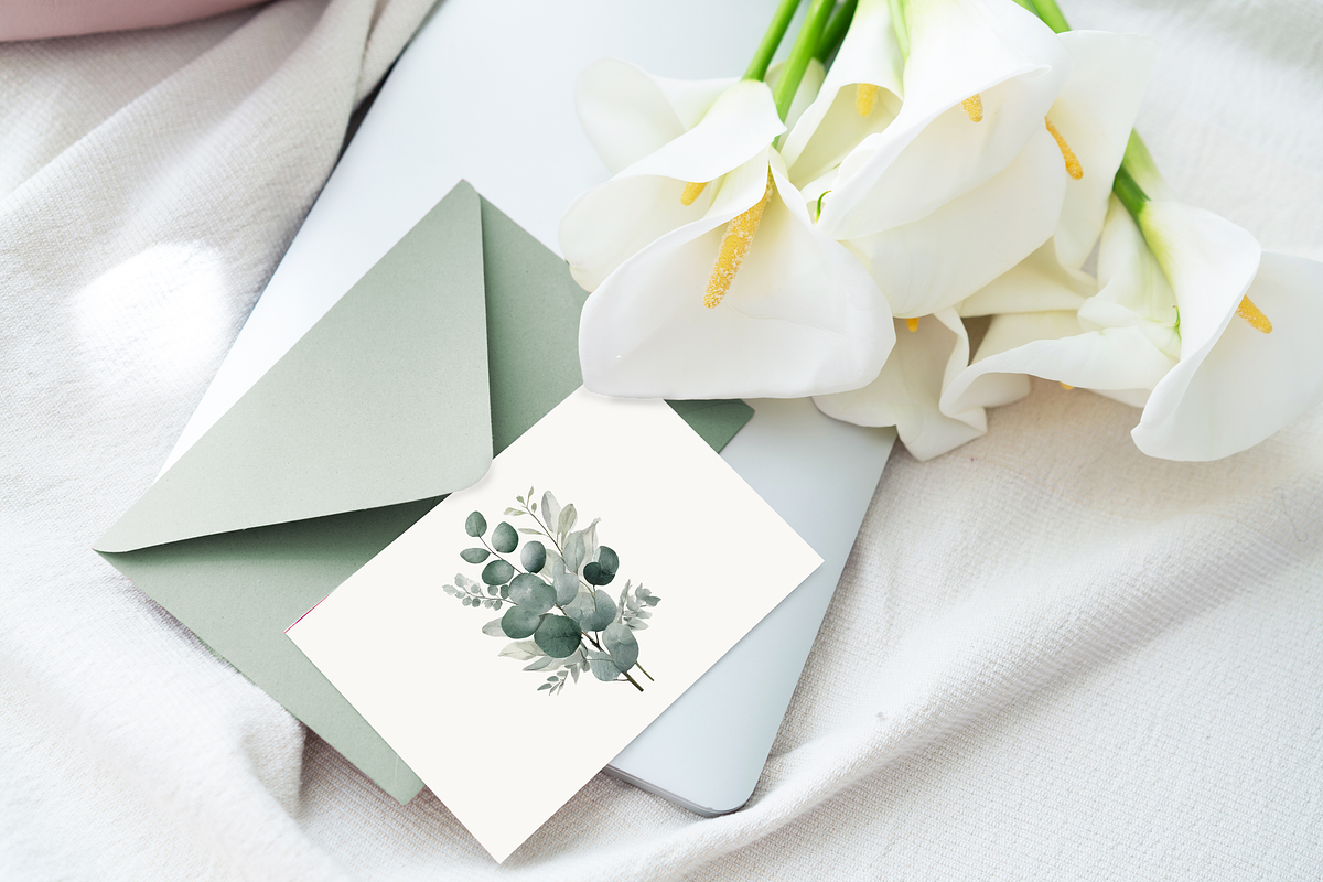Wedding Invitation Template Greenery, an Invitation Template by MarryMeMoments (Photo 3 of 3)