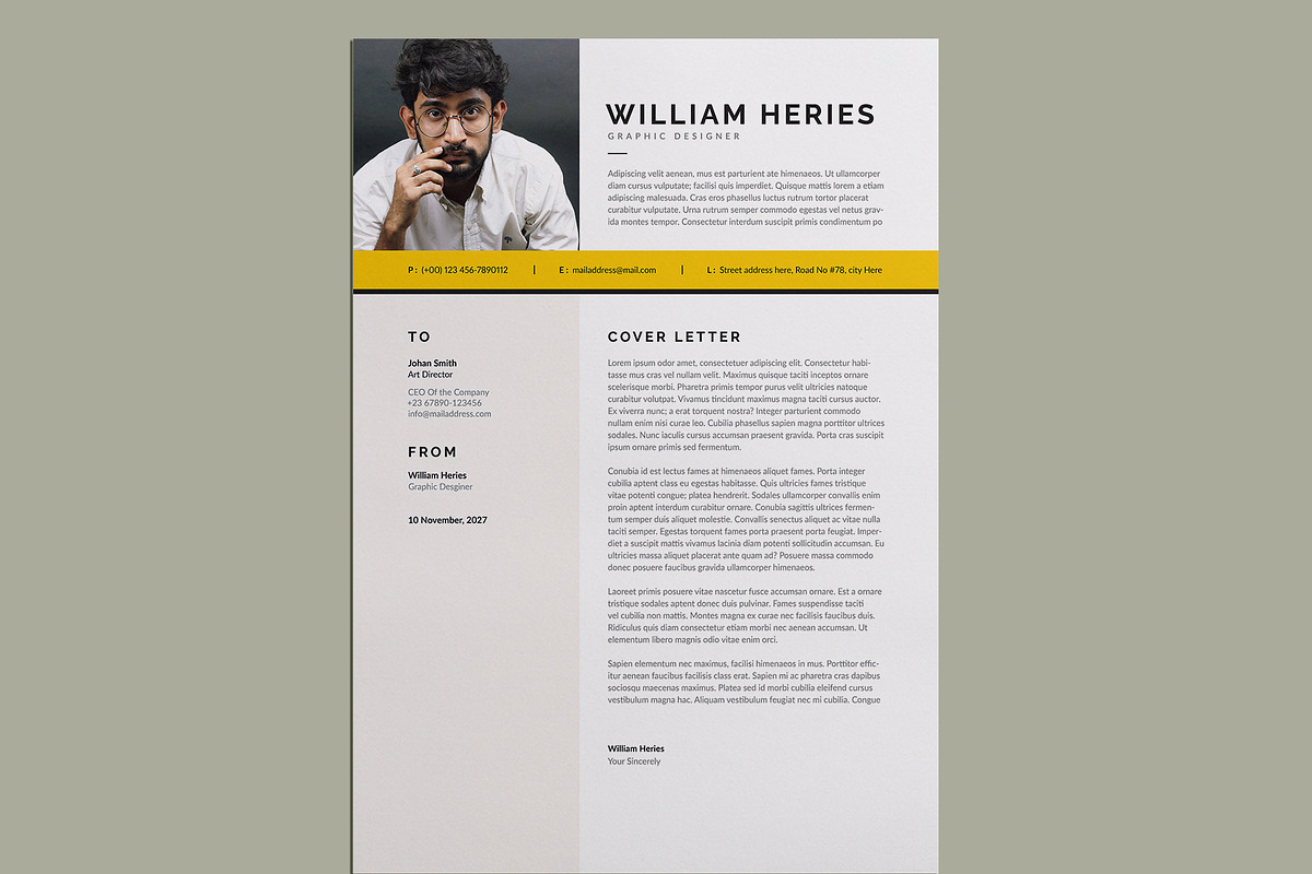 Resume / CV Template | Word preview 4