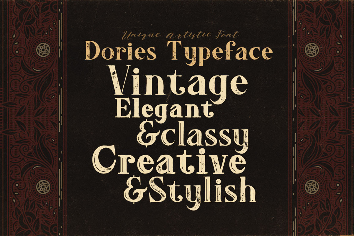 Dories - Display Font preview 3