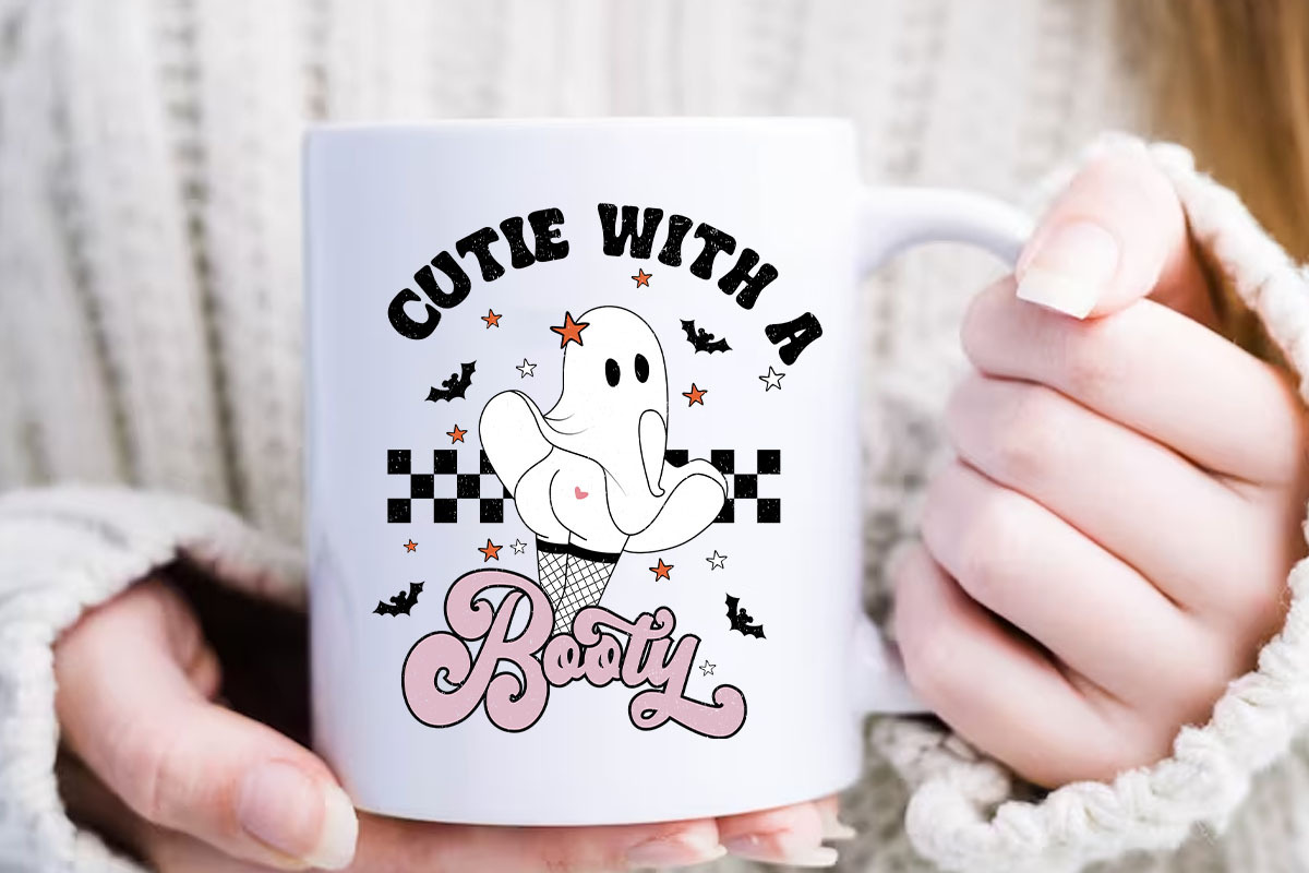 Cutie With A Booty Funny Ghost PNG, an Object Graphic by Boodesign (Photo 3 of 3)