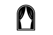 Window Curtain Silhouette Bundle, an Illustration by Creativeshirt (Thumbnail 51 of 51)
