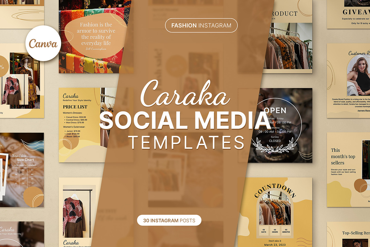 Caraka | Fashion Canva Template, a Social Media Template by prajapixels (Photo 1 of 6)