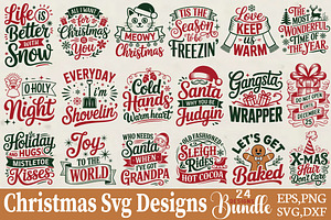 Christmas Svg Designs Bundle, an Object Graphic by DollarSmart