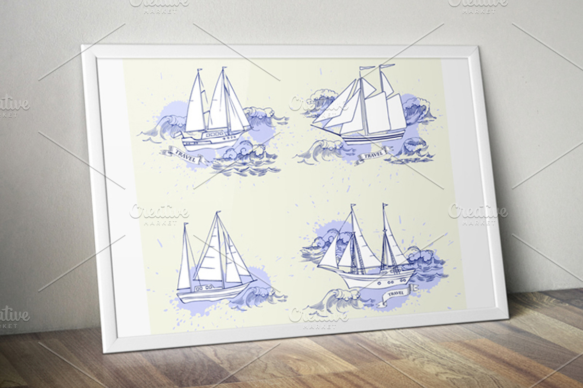 Sea and Waves, an Object Illustration by Nataliapiache (Photo 5 of 5)