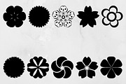Flower Silhouette SVG #2, an Object Illustration by newminddesign (Thumbnail 1 of 3)