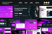 Financial AI Google Slides Template, a Presentation Template by Iqsiart Studio (Thumbnail 1 of 3)