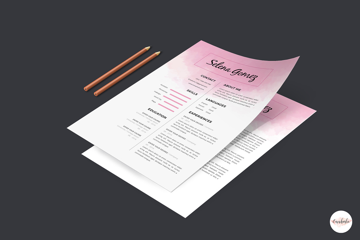 Professional CV and CoverLetter, a Resume Template by Emaholic Template (Photo 3 of 5)