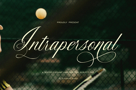 Intrapersonal - Elegance Calligraphy, a Script Font by Essentials Studio