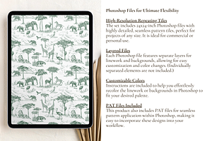 Wildlife Seamless Pattern Bundle