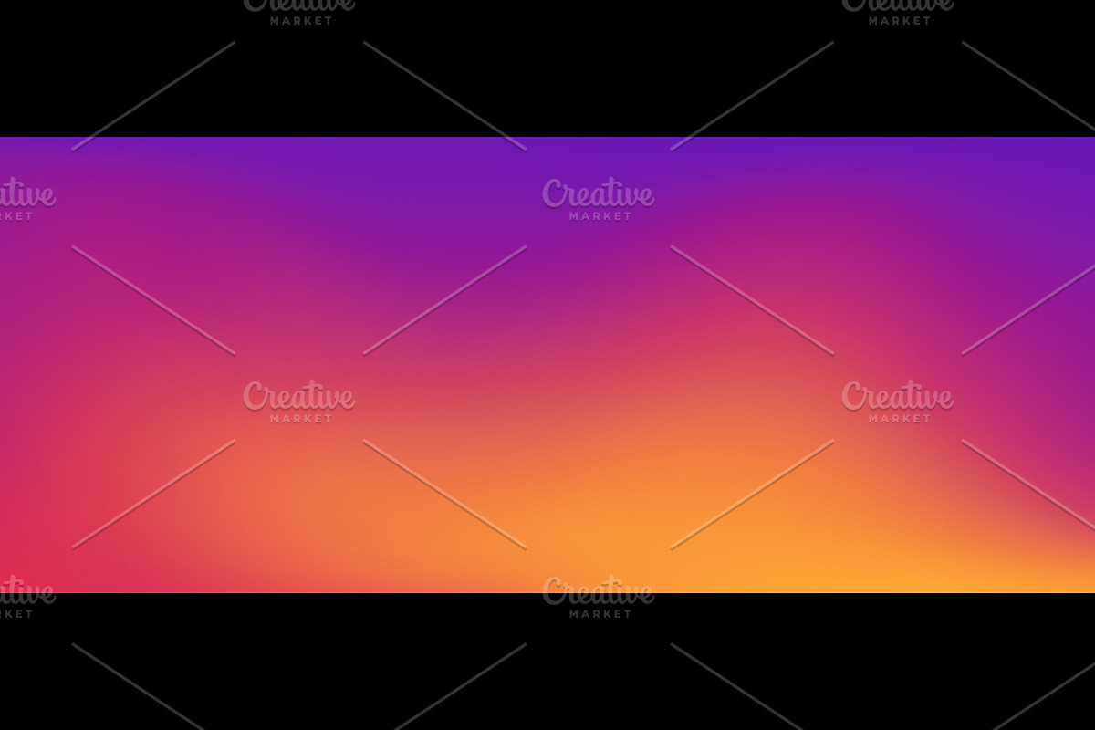 Neon purple yellow sunset gradient, a Decorative Illustration by Buch&Bee (Photo 2 of 3)