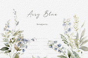 Airy Blue Floral, a Decorative Illustration by heyiamalice (Thumbnail 3 of 11)