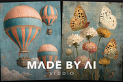 50 Shabby Chic Mixed Media Prompts, an Object Graphic by MadeByAI Studio (Thumbnail 3 of 5)