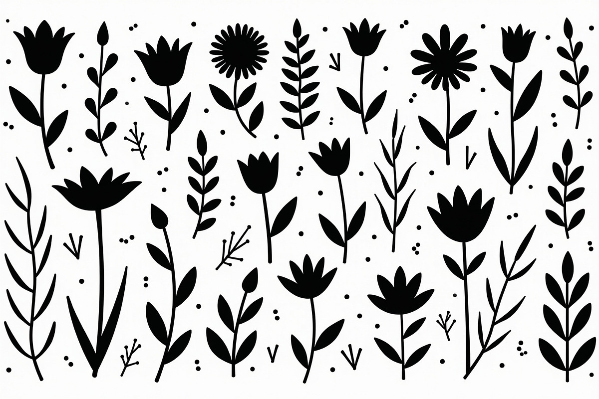 Simple Botanical Doodle Pack, an Illustration by Gfx_Store (Photo 8 of 10)