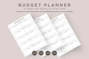 Budget Planner Pages Set V-04