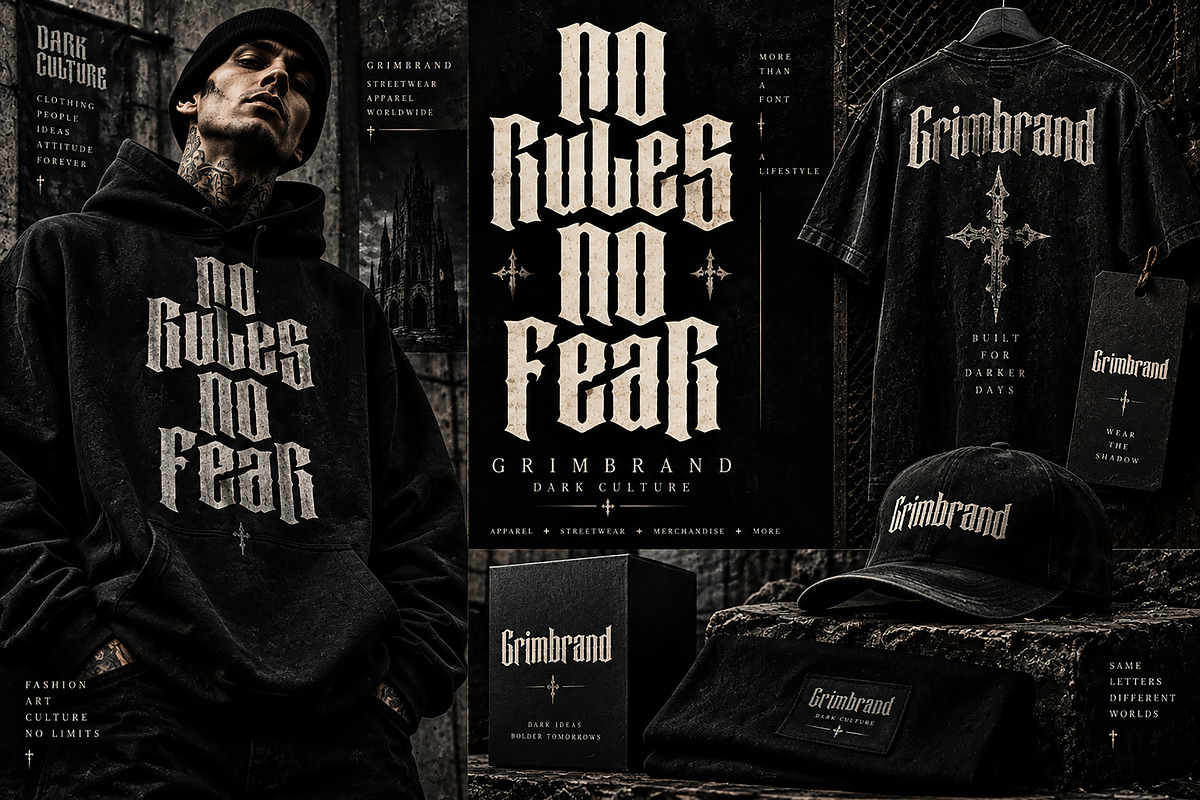 Grimbrand, a Blackletter Font by Wow Magic (Photo 5 of 5)
