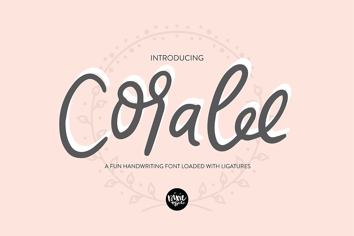 CORALEE a Bouncy Handwriting Script, a Script Font by Blush Font Co. (Photo 9 of 9)