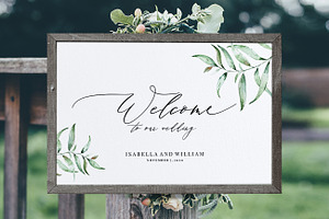 Welcome Wedding Sign, Aurora