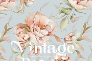 Watercolor flowers summer peony set, a Decorative Illustration by Edith’s World (Thumbnail 9 of 13)