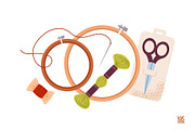 Embroidery tools, a Work Illustration by vik.stock (Thumbnail 5 of 5)