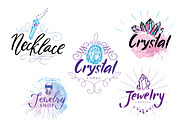 Watercolor Crystals with lettering, an Illustration by iriskana (Thumbnail 5 of 5)