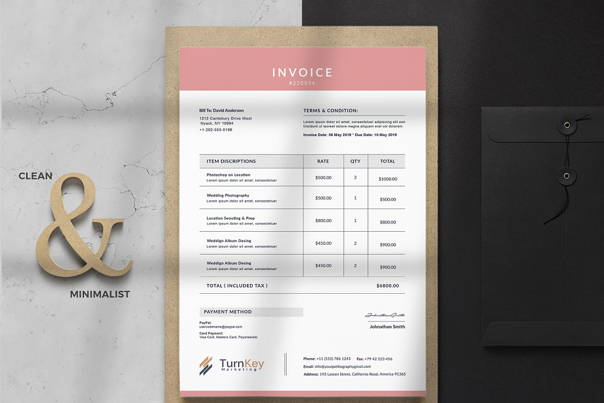 Invoice, a Stationery Template by TelaTemplates (Photo 9 of 10)