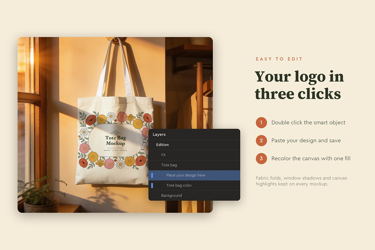 Tote Bag Golden Hour Mockups Vol. 1, a Merchandise Mockup by Motion-Box (Photo 4 of 4)