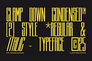 Clampdown - Ultra Condensed Sans, a Font by Indotype Foundry (Thumbnail 4 of 10)