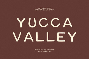 Yucca Valley | Hand Drawn Sans Serif