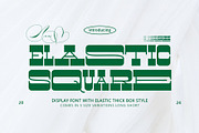 ELASTIC SQUARE, a Sans Serif Font by JamalCreativeStudio (Thumbnail 1 of 8)