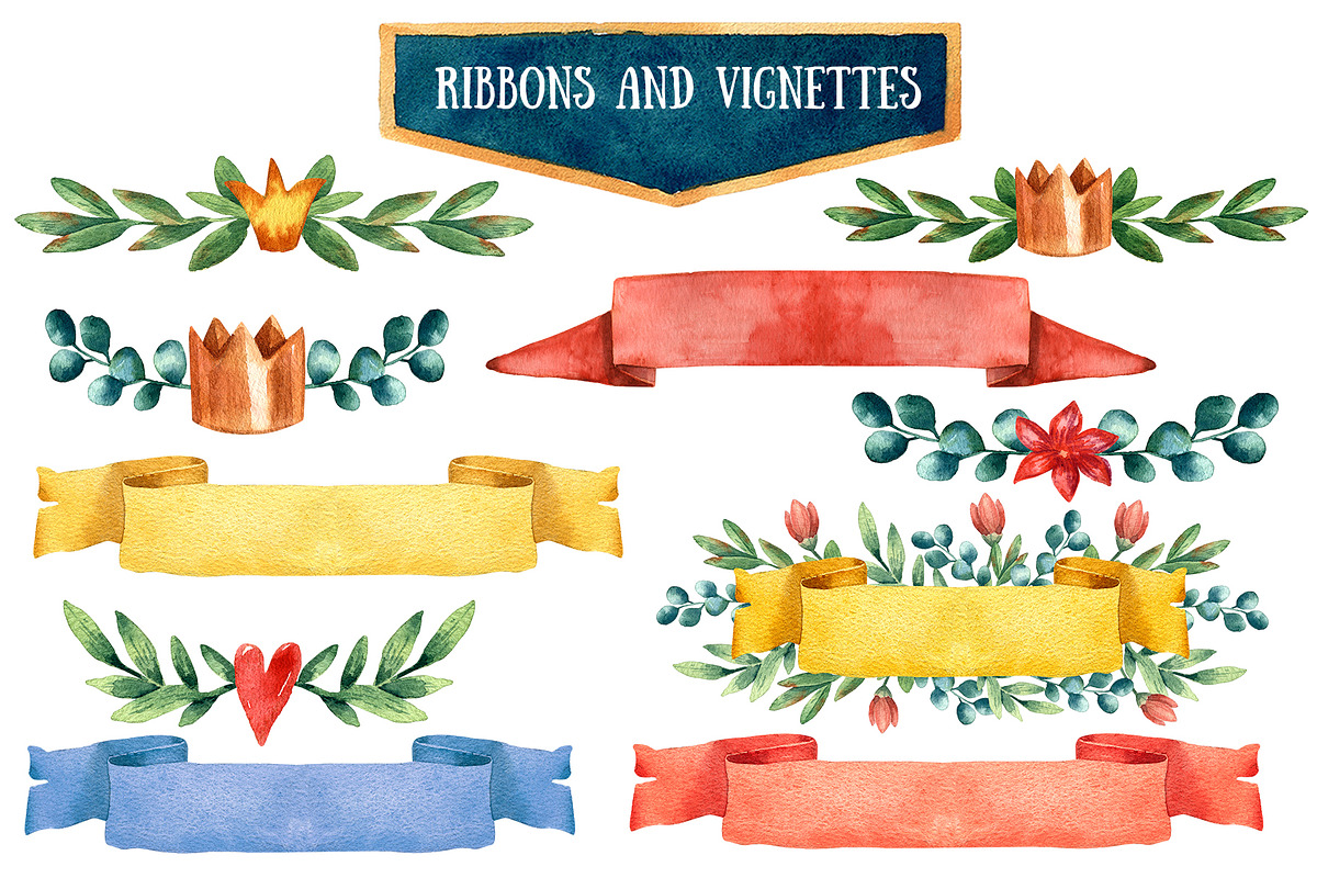 Old Fairy Tale - Watercolor Clip Art, an Animal Illustration by Mashamashastu (Photo 10 of 16)