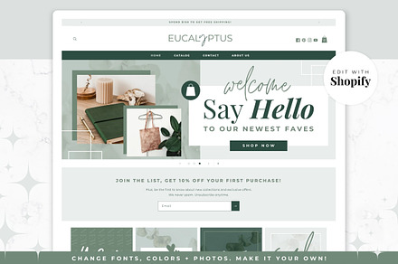 Shopify Theme | Eucalyptus, a Shopify Template by Thirty One Palms Studio