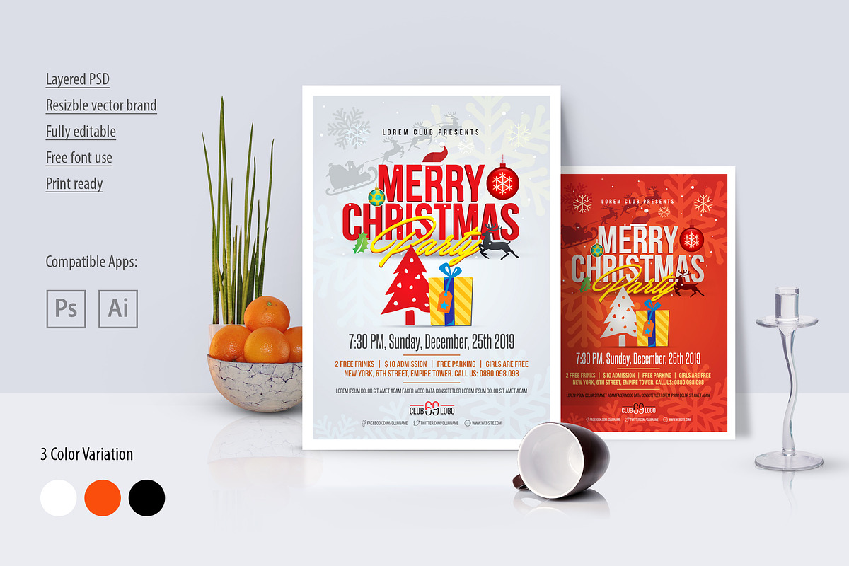 Christmas Party Flyer / Poster preview 3