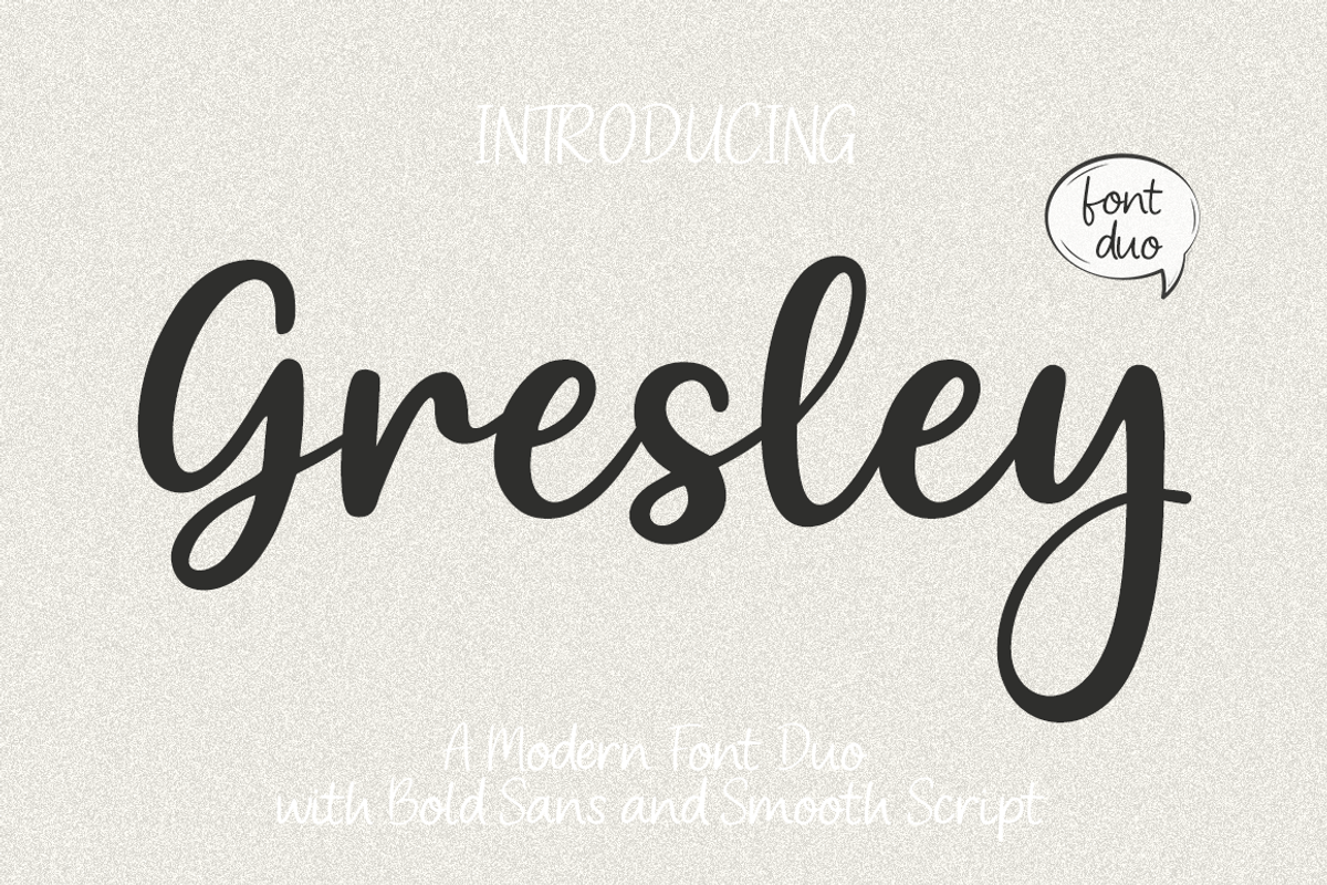 Gresley Modern Font Duo Sans & Scrip, a Handwritten Font by cocodesign (Photo 1 of 7)