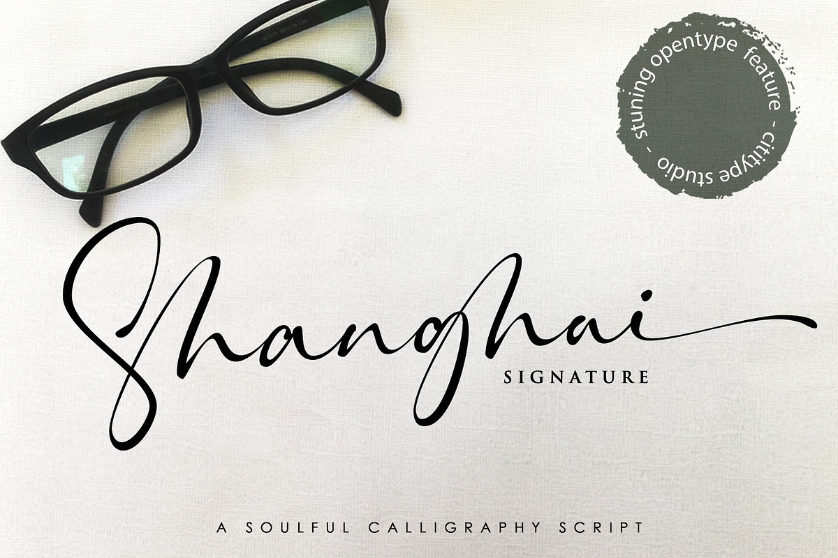 Shanghai Signature, a Script Font by Cititype (Photo 1 of 12)
