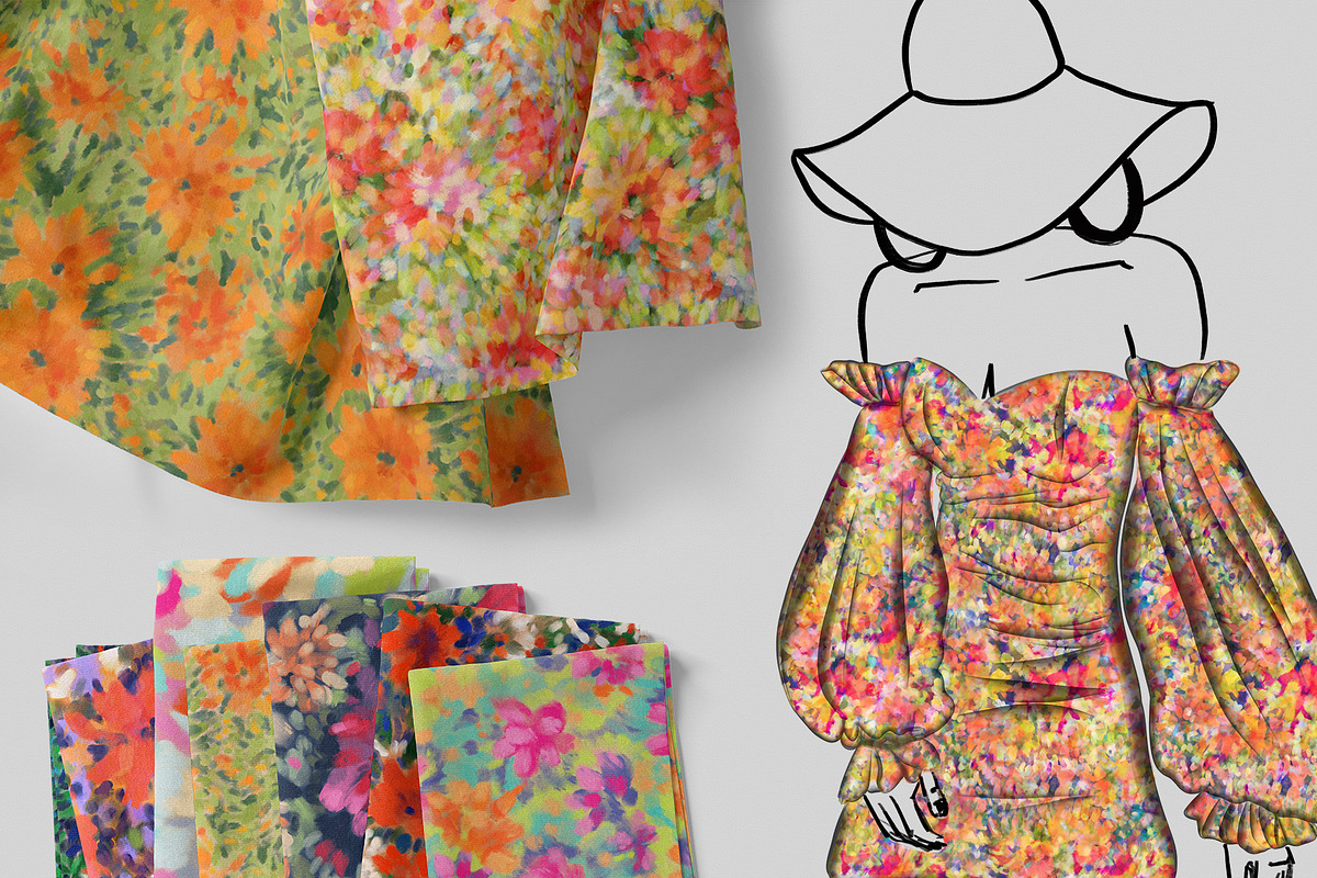 Summer meadow patterns, a Pattern Graphic by ANAKOTO (Photo 4 of 13)